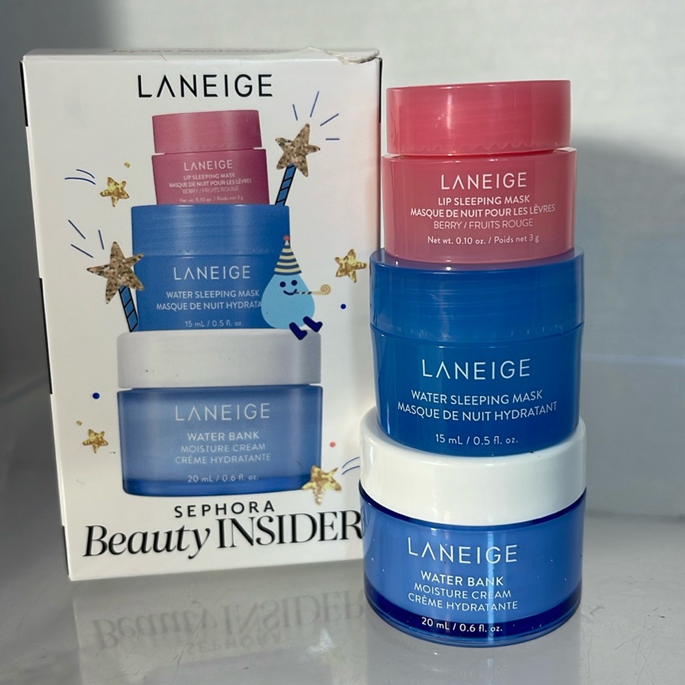 NEW LANEIGE-Beauty Skincare Set for Moisturizing and Hydration!